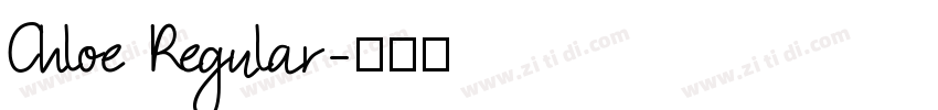 Chloe Regular字体转换